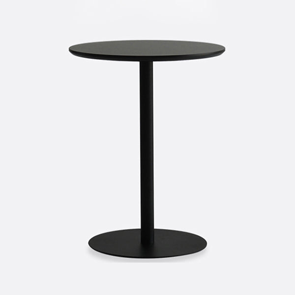 Metal Contemporary Round Dining Table Pedestal Base Dining Table for Kitchen Manufactured Wood Black Clearhalo ' dining_table' 'Dining Tables & Seating' 'Dining Tables' 'furn' 'furn_dining_table' 'Furniture' 'furniture_dining_table' 'Kitchen & Dining Furniture' 'kitchen&dining_furn' 'kitchen' 'kitchen_dining_table' 4086700