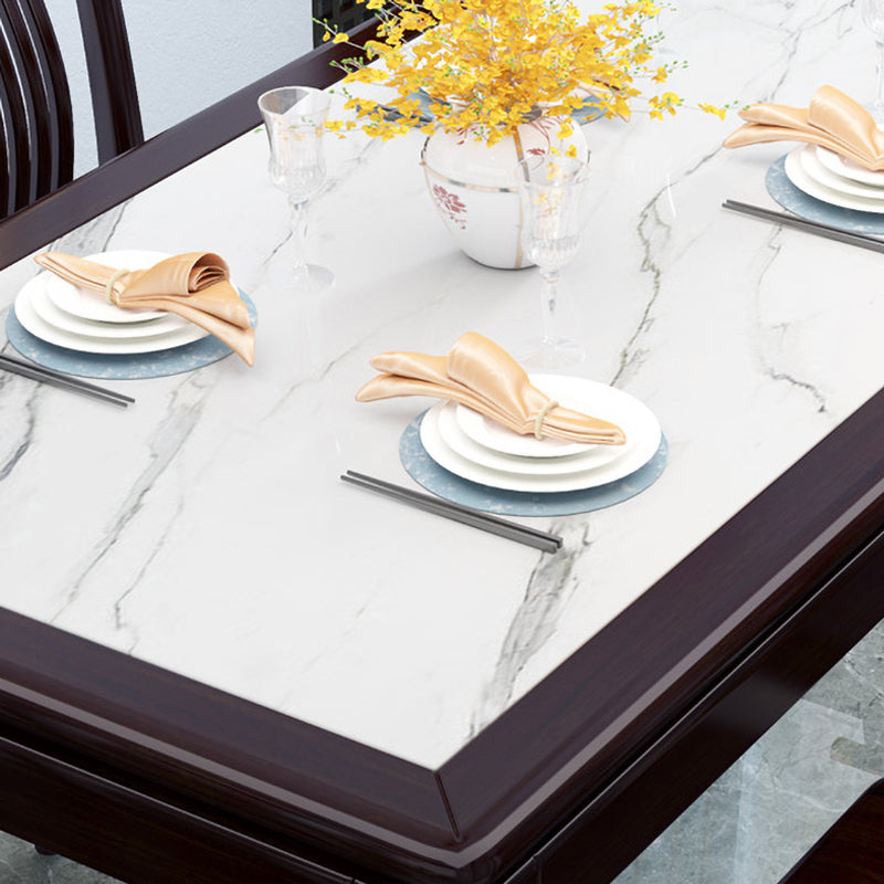 Mid-Century Modern Sintered Stone Table 4 Legs Base Rectangle Table for Home Clearhalo ' dining_table' 'Dining Tables & Seating' 'Dining Tables' 'furn' 'furn_dining_table' 'Furniture' 'furniture_dining_table' 'Kitchen & Dining Furniture' 'kitchen&dining_furn' 'kitchen' 'kitchen_dining_table' 4086735