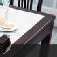 Mid-Century Modern Sintered Stone Table 4 Legs Base Rectangle Table for Home Clearhalo ' dining_table' 'Dining Tables & Seating' 'Dining Tables' 'furn' 'furn_dining_table' 'Furniture' 'furniture_dining_table' 'Kitchen & Dining Furniture' 'kitchen&dining_furn' 'kitchen' 'kitchen_dining_table' 4086736