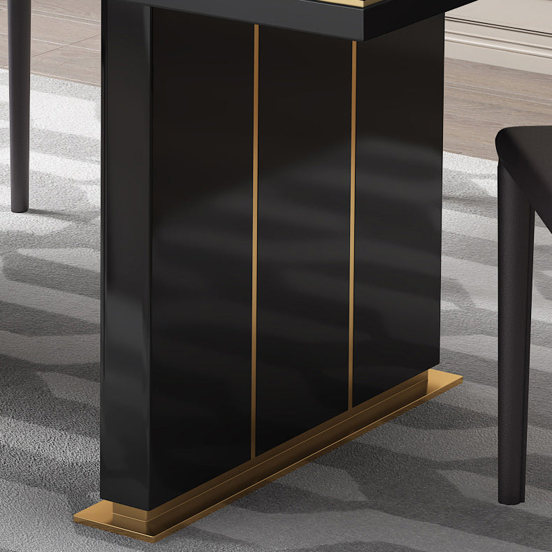 Traditional Luxury Dining Table White Rectangle Sintered Stone Table with Metal Base Clearhalo ' dining_table' 'Dining Tables & Seating' 'Dining Tables' 'furn' 'furn_dining_table' 'Furniture' 'furniture_dining_table' 'Kitchen & Dining Furniture' 'kitchen&dining_furn' 'kitchen' 'kitchen_dining_table' 4086771