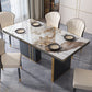 Traditional Luxury Dining Table 55" Rectangle Sintered Stone Table Clearhalo ' dining_table' 'Dining Tables & Seating' 'Dining Tables' 'furn' 'furn_dining_table' 'Furniture' 'furniture_dining_table' 'Kitchen & Dining Furniture' 'kitchen&dining_furn' 'kitchen' 'kitchen_dining_table' 4086777