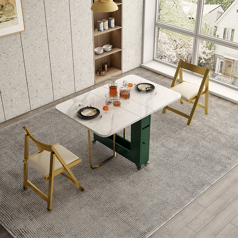 Rectangle Mid-Century Modern Dining Table Gold Metal Base Table for Dining Room Clearhalo ' dining_table' 'Dining Tables & Seating' 'Dining Tables' 'furn' 'furn_dining_table' 'Furniture' 'furniture_dining_table' 'Kitchen & Dining Furniture' 'kitchen&dining_furn' 'kitchen' 'kitchen_dining_table' 4086856