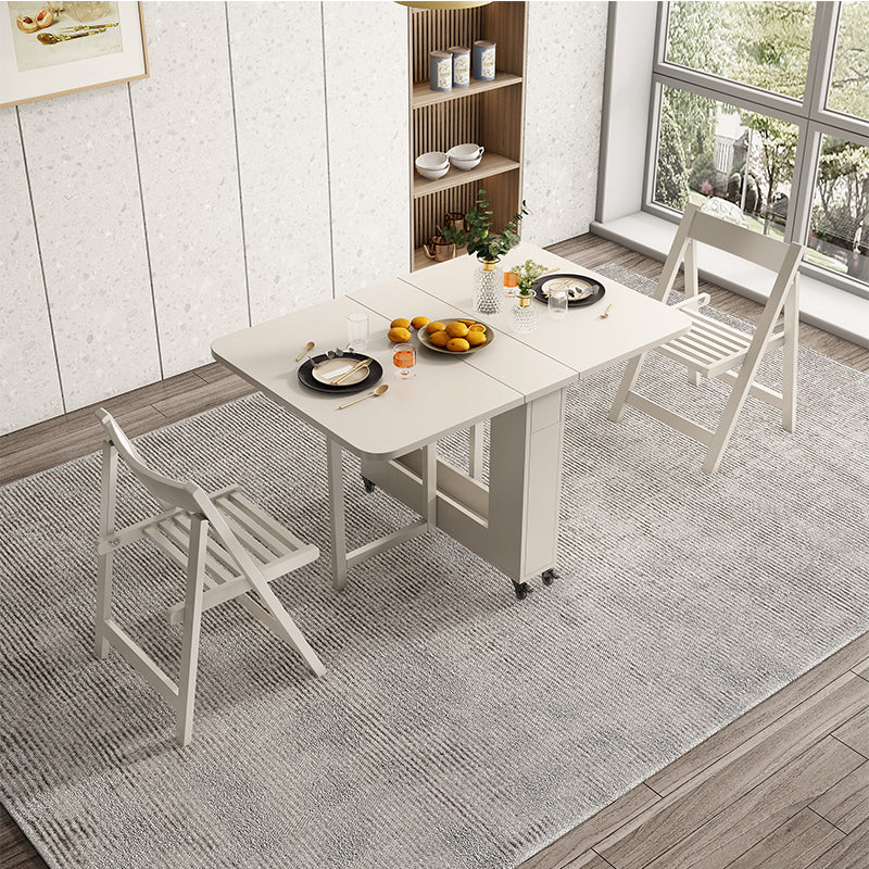 Mid-Century Modern Dining Table Pedestal Base Table for Dining Room,47.2"L x 37.5"L x 28.9"H White Without Chairs Clearhalo ' dining_table' 'Dining Tables & Seating' 'Dining Tables' 'furn' 'furn_dining_table' 'Furniture' 'furniture_dining_table' 'Kitchen & Dining Furniture' 'kitchen&dining_furn' 'kitchen' 'kitchen_dining_table' 4086864