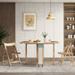 Mid-Century Modern Dining Table Pedestal Base Table for Dining Room,47.2"L x 37.5"L x 28.9"H Clearhalo ' dining_table' 'Dining Tables & Seating' 'Dining Tables' 'furn' 'furn_dining_table' 'Furniture' 'furniture_dining_table' 'Kitchen & Dining Furniture' 'kitchen&dining_furn' 'kitchen' 'kitchen_dining_table' 4086870
