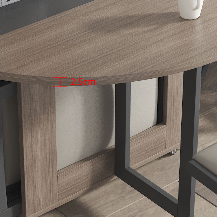 Round Mid-Century Modern Dining Table Pedestal Base Table for Dining Room(only table) Clearhalo ' dining_table' 'Dining Tables & Seating' 'Dining Tables' 'furn' 'furn_dining_table' 'Furniture' 'furniture_dining_table' 'Kitchen & Dining Furniture' 'kitchen&dining_furn' 'kitchen' 'kitchen_dining_table' 4086879