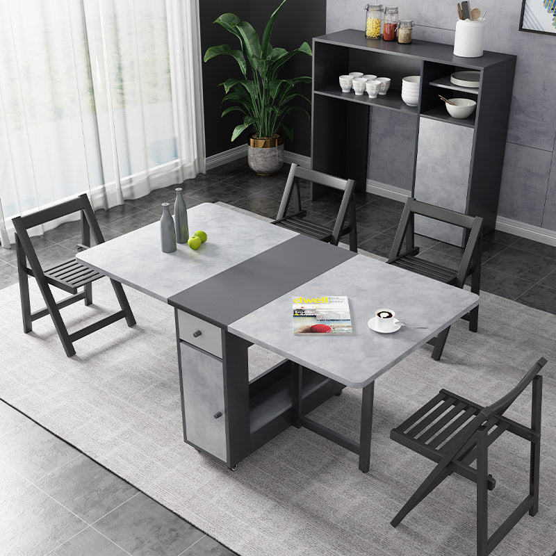 Rectangle Mid-Century Modern Dining Table Grey Base Table for Dining Room Clearhalo ' dining_table' 'Dining Tables & Seating' 'Dining Tables' 'furn' 'furn_dining_table' 'Furniture' 'furniture_dining_table' 'Kitchen & Dining Furniture' 'kitchen&dining_furn' 'kitchen' 'kitchen_dining_table' 4086884