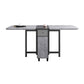 Rectangle Mid-Century Modern Dining Table Grey Base Table for Dining Room 59.1"L x 31.5"W x 29.5"H Without Chairs Clearhalo ' dining_table' 'Dining Tables & Seating' 'Dining Tables' 'furn' 'furn_dining_table' 'Furniture' 'furniture_dining_table' 'Kitchen & Dining Furniture' 'kitchen&dining_furn' 'kitchen' 'kitchen_dining_table' 4086889