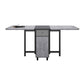 Rectangle Mid-Century Modern Dining Table Grey Base Table for Dining Room 63"L x 31.5"W x 29.5"H Without Chairs Clearhalo ' dining_table' 'Dining Tables & Seating' 'Dining Tables' 'furn' 'furn_dining_table' 'Furniture' 'furniture_dining_table' 'Kitchen & Dining Furniture' 'kitchen&dining_furn' 'kitchen' 'kitchen_dining_table' 4086890