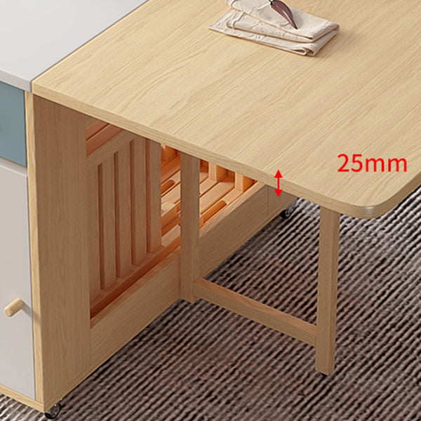 Mid-Century Modern Rectangle Dining Table Wood Base Table for Home Kitchen Dinner Clearhalo ' dining_table' 'Dining Tables & Seating' 'Dining Tables' 'furn' 'furn_dining_table' 'Furniture' 'furniture_dining_table' 'Kitchen & Dining Furniture' 'kitchen&dining_furn' 'kitchen' 'kitchen_dining_table' 4086924