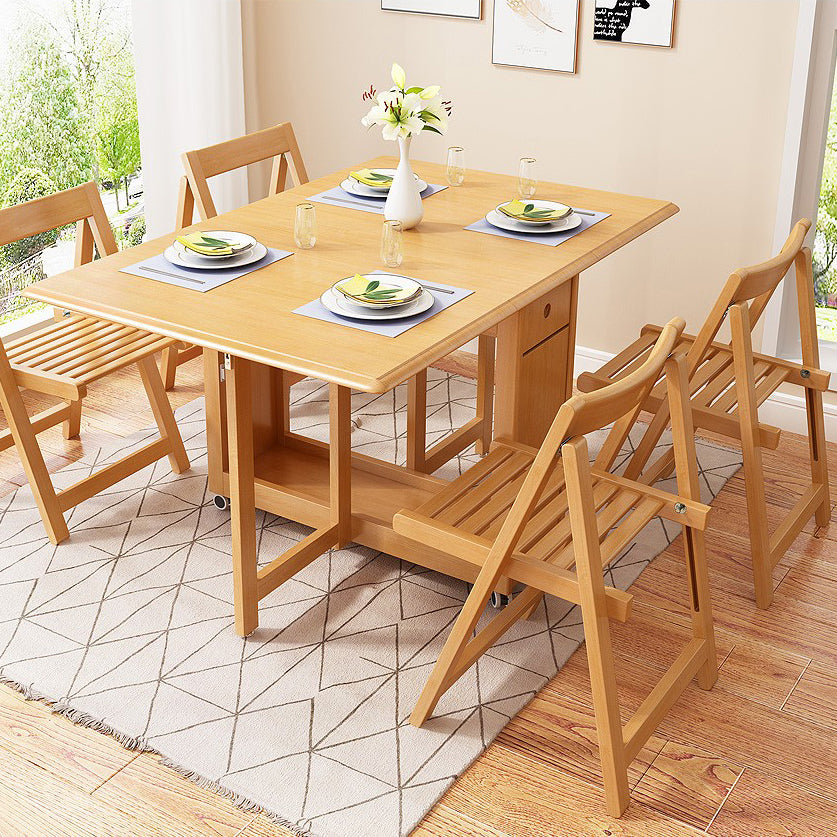 Mid-Century Modern Dining Table Solid Wood 51.2"L x 29.5"H Table (only table) Clearhalo ' dining_table' 'Dining Tables & Seating' 'Dining Tables' 'furn' 'furn_dining_table' 'Furniture' 'furniture_dining_table' 'Kitchen & Dining Furniture' 'kitchen&dining_furn' 'kitchen' 'kitchen_dining_table' 4086936