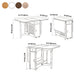 Mid-Century Modern Dining Table Solid Wood 51.2"L x 29.5"H Table (only table) Clearhalo ' dining_table' 'Dining Tables & Seating' 'Dining Tables' 'furn' 'furn_dining_table' 'Furniture' 'furniture_dining_table' 'Kitchen & Dining Furniture' 'kitchen&dining_furn' 'kitchen' 'kitchen_dining_table' 4086944