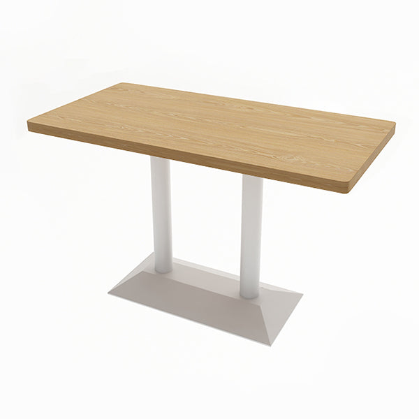 Industrial Dining Room Table Home Kitchen Dinner Furniture with Metal Base Rectangle White Without Chairs Clearhalo ' dining_table' 'Dining Tables & Seating' 'Dining Tables' 'furn' 'furn_dining_table' 'Furniture' 'furniture_dining_table' 'Kitchen & Dining Furniture' 'kitchen&dining_furn' 'kitchen' 'kitchen_dining_table' 4086959