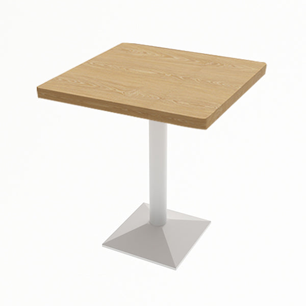 Industrial Dining Room Table Home Kitchen Dinner Furniture with Metal Base Square White Without Chairs Clearhalo ' dining_table' 'Dining Tables & Seating' 'Dining Tables' 'furn' 'furn_dining_table' 'Furniture' 'furniture_dining_table' 'Kitchen & Dining Furniture' 'kitchen&dining_furn' 'kitchen' 'kitchen_dining_table' 4086960