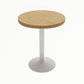 Industrial Dining Room Table Home Kitchen Dinner Furniture with Metal Base Round White Without Chairs Clearhalo ' dining_table' 'Dining Tables & Seating' 'Dining Tables' 'furn' 'furn_dining_table' 'Furniture' 'furniture_dining_table' 'Kitchen & Dining Furniture' 'kitchen&dining_furn' 'kitchen' 'kitchen_dining_table' 4086962