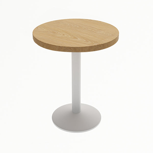 Industrial Dining Room Table Home Kitchen Dinner Furniture with Metal Base Round White Without Chairs Clearhalo ' dining_table' 'Dining Tables & Seating' 'Dining Tables' 'furn' 'furn_dining_table' 'Furniture' 'furniture_dining_table' 'Kitchen & Dining Furniture' 'kitchen&dining_furn' 'kitchen' 'kitchen_dining_table' 4086962