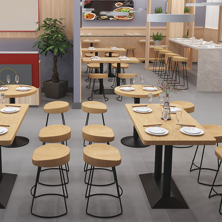 Industrial Dining Room Table Home Kitchen Dinner Furniture with Metal Base Clearhalo ' dining_table' 'Dining Tables & Seating' 'Dining Tables' 'furn' 'furn_dining_table' 'Furniture' 'furniture_dining_table' 'Kitchen & Dining Furniture' 'kitchen&dining_furn' 'kitchen' 'kitchen_dining_table' 4086963