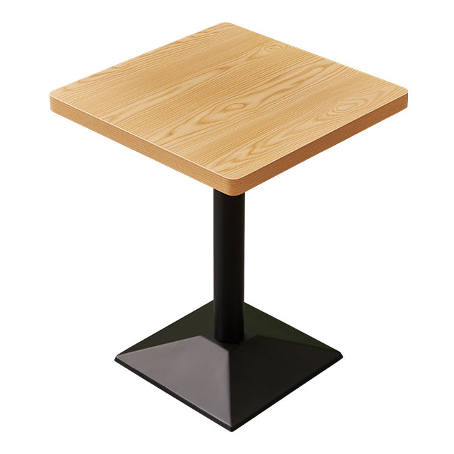Industrial Dining Room Table Home Kitchen Dinner Furniture with Metal Base Square Black Without Chairs Clearhalo ' dining_table' 'Dining Tables & Seating' 'Dining Tables' 'furn' 'furn_dining_table' 'Furniture' 'furniture_dining_table' 'Kitchen & Dining Furniture' 'kitchen&dining_furn' 'kitchen' 'kitchen_dining_table' 4086966