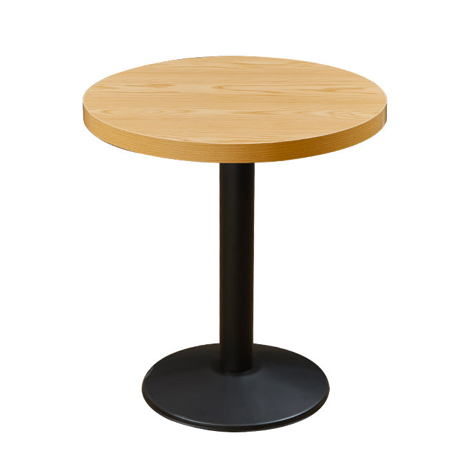 Industrial Dining Room Table Home Kitchen Dinner Furniture with Metal Base Round Black Without Chairs Clearhalo ' dining_table' 'Dining Tables & Seating' 'Dining Tables' 'furn' 'furn_dining_table' 'Furniture' 'furniture_dining_table' 'Kitchen & Dining Furniture' 'kitchen&dining_furn' 'kitchen' 'kitchen_dining_table' 4086967