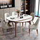 Modern Style Round Dining Table White Sintered Stone Drop-Leaf Dining Table for Home Use Clearhalo ' dining_table' 'Dining Tables & Seating' 'Dining Tables' 'furn' 'furn_dining_table' 'Furniture' 'furniture_dining_table' 'Kitchen & Dining Furniture' 'kitchen&dining_furn' 'kitchen' 'kitchen_dining_table' 4086976