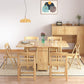Mid-Century Modern Table Rectangle Dining Room Rubberwood Solid Wood Table(only table) Clearhalo ' dining_table' 'Dining Tables & Seating' 'Dining Tables' 'furn' 'furn_dining_table' 'Furniture' 'furniture_dining_table' 'Kitchen & Dining Furniture' 'kitchen&dining_furn' 'kitchen' 'kitchen_dining_table' 4086989