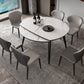 Simplicity Round Dining Table White Sintered Stone Table with 4 Ash Solid Wood Legs Clearhalo ' dining_table' 'Dining Tables & Seating' 'Dining Tables' 'furn' 'furn_dining_table' 'Furniture' 'furniture_dining_table' 'Kitchen & Dining Furniture' 'kitchen&dining_furn' 'kitchen' 'kitchen_dining_table' 4087015