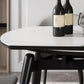 Simplicity Round Dining Table White Sintered Stone Table with 4 Ash Solid Wood Legs Clearhalo ' dining_table' 'Dining Tables & Seating' 'Dining Tables' 'furn' 'furn_dining_table' 'Furniture' 'furniture_dining_table' 'Kitchen & Dining Furniture' 'kitchen&dining_furn' 'kitchen' 'kitchen_dining_table' 4087018