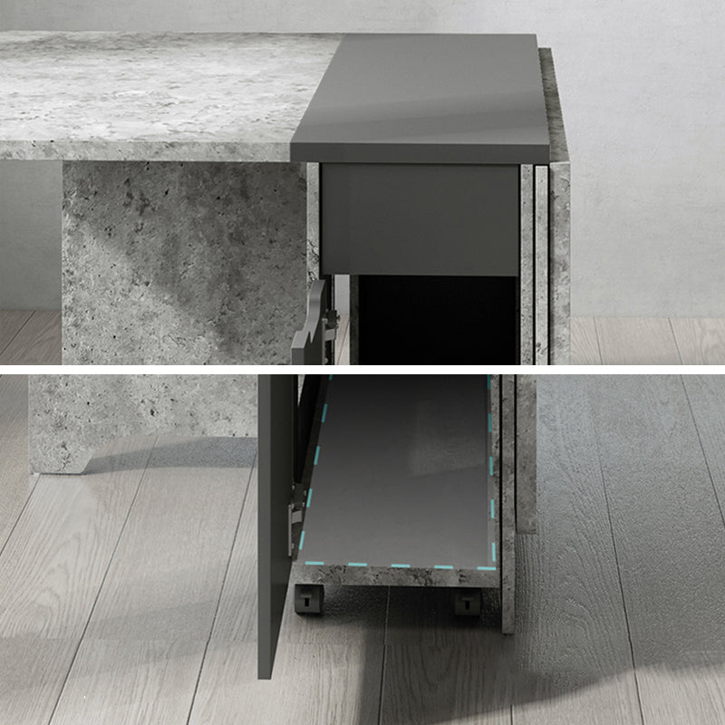 Foldable Artificial Rectangle Wooden Table Extendable Table with Storage(only table) Clearhalo ' dining_table' 'Dining Tables & Seating' 'Dining Tables' 'furn' 'furn_dining_table' 'Furniture' 'furniture_dining_table' 'Kitchen & Dining Furniture' 'kitchen&dining_furn' 'kitchen' 'kitchen_dining_table' 4087036