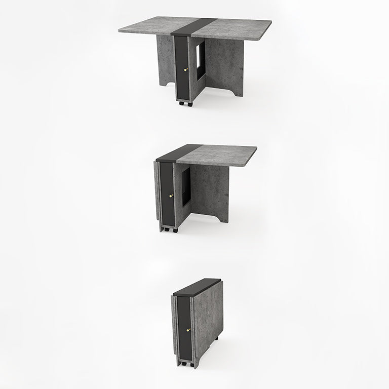 Foldable Artificial Rectangle Wooden Table Extendable Table with Storage(only table) Clearhalo ' dining_table' 'Dining Tables & Seating' 'Dining Tables' 'furn' 'furn_dining_table' 'Furniture' 'furniture_dining_table' 'Kitchen & Dining Furniture' 'kitchen&dining_furn' 'kitchen' 'kitchen_dining_table' 4087039
