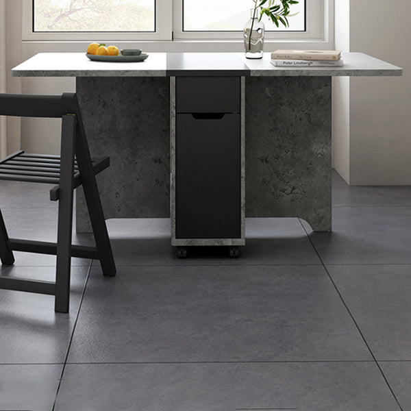 Foldable Artificial Rectangle Wooden Table Extendable Table with Storage(only table) Clearhalo ' dining_table' 'Dining Tables & Seating' 'Dining Tables' 'furn' 'furn_dining_table' 'Furniture' 'furniture_dining_table' 'Kitchen & Dining Furniture' 'kitchen&dining_furn' 'kitchen' 'kitchen_dining_table' 4087042