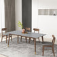 Mid-Century Kitchen Grey Dining Table Rectangle Sintered Stone Dining Table with 4 Legs Clearhalo ' dining_table' 'Dining Tables & Seating' 'Dining Tables' 'furn' 'furn_dining_table' 'Furniture' 'furniture_dining_table' 'Kitchen & Dining Furniture' 'kitchen&dining_furn' 'kitchen' 'kitchen_dining_table' 4092003