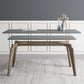 Rectangle Sintered Stone Grey Tone Dining Table Vintage 4 Legs Table for Dining Room Clearhalo ' dining_table' 'Dining Tables & Seating' 'Dining Tables' 'furn' 'furn_dining_table' 'Furniture' 'furniture_dining_table' 'Kitchen & Dining Furniture' 'kitchen&dining_furn' 'kitchen' 'kitchen_dining_table' 4092012