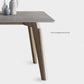 Rectangle Sintered Stone Grey Tone Dining Table Vintage 4 Legs Table for Dining Room Clearhalo ' dining_table' 'Dining Tables & Seating' 'Dining Tables' 'furn' 'furn_dining_table' 'Furniture' 'furniture_dining_table' 'Kitchen & Dining Furniture' 'kitchen&dining_furn' 'kitchen' 'kitchen_dining_table' 4092016