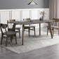 Rectangle Sintered Stone Grey Tone Dining Table Vintage 4 Legs Table for Dining Room Clearhalo ' dining_table' 'Dining Tables & Seating' 'Dining Tables' 'furn' 'furn_dining_table' 'Furniture' 'furniture_dining_table' 'Kitchen & Dining Furniture' 'kitchen&dining_furn' 'kitchen' 'kitchen_dining_table' 4092019