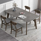 Rectangle Sintered Stone Grey Tone Dining Table Vintage 4 Legs Table for Dining Room Clearhalo ' dining_table' 'Dining Tables & Seating' 'Dining Tables' 'furn' 'furn_dining_table' 'Furniture' 'furniture_dining_table' 'Kitchen & Dining Furniture' 'kitchen&dining_furn' 'kitchen' 'kitchen_dining_table' 4092020