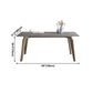 Rectangle Sintered Stone Grey Tone Dining Table Vintage 4 Legs Table for Dining Room Clearhalo ' dining_table' 'Dining Tables & Seating' 'Dining Tables' 'furn' 'furn_dining_table' 'Furniture' 'furniture_dining_table' 'Kitchen & Dining Furniture' 'kitchen&dining_furn' 'kitchen' 'kitchen_dining_table' 4092023