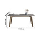 Rectangle Sintered Stone Grey Tone Dining Table Vintage 4 Legs Table for Dining Room Clearhalo ' dining_table' 'Dining Tables & Seating' 'Dining Tables' 'furn' 'furn_dining_table' 'Furniture' 'furniture_dining_table' 'Kitchen & Dining Furniture' 'kitchen&dining_furn' 'kitchen' 'kitchen_dining_table' 4092025