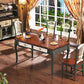 Mid-Century Modern Dining Table Rectangle Solid Wood Dining Table for Home Use Black Without Chairs Clearhalo ' dining_table' 'Dining Tables & Seating' 'Dining Tables' 'furn' 'furn_dining_table' 'Furniture' 'furniture_dining_table' 'Kitchen & Dining Furniture' 'kitchen&dining_furn' 'kitchen' 'kitchen_dining_table' 4092038