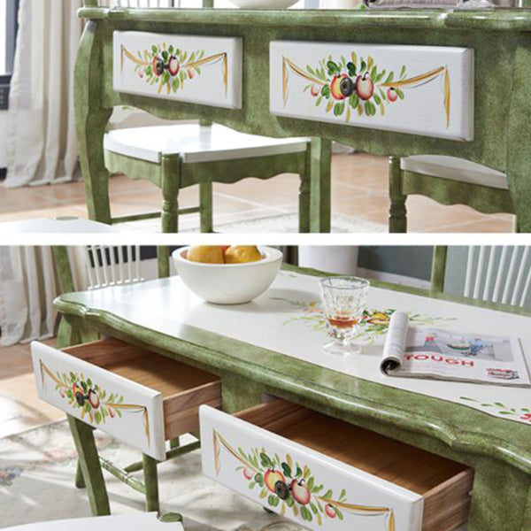 Mid-Century Modern Dining Table Rectangle Solid Wood Dining Table for Home Use Clearhalo ' dining_table' 'Dining Tables & Seating' 'Dining Tables' 'furn' 'furn_dining_table' 'Furniture' 'furniture_dining_table' 'Kitchen & Dining Furniture' 'kitchen&dining_furn' 'kitchen' 'kitchen_dining_table' 4092043