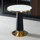 Metal Traditional Luxury Round Table Marble Top Indoor Table with Pedestal Black-Gold Without Chairs Clearhalo ' dining_table' 'Dining Tables & Seating' 'Dining Tables' 'furn' 'furn_dining_table' 'Furniture' 'furniture_dining_table' 'Kitchen & Dining Furniture' 'kitchen&dining_furn' 'kitchen' 'kitchen_dining_table' 4092054