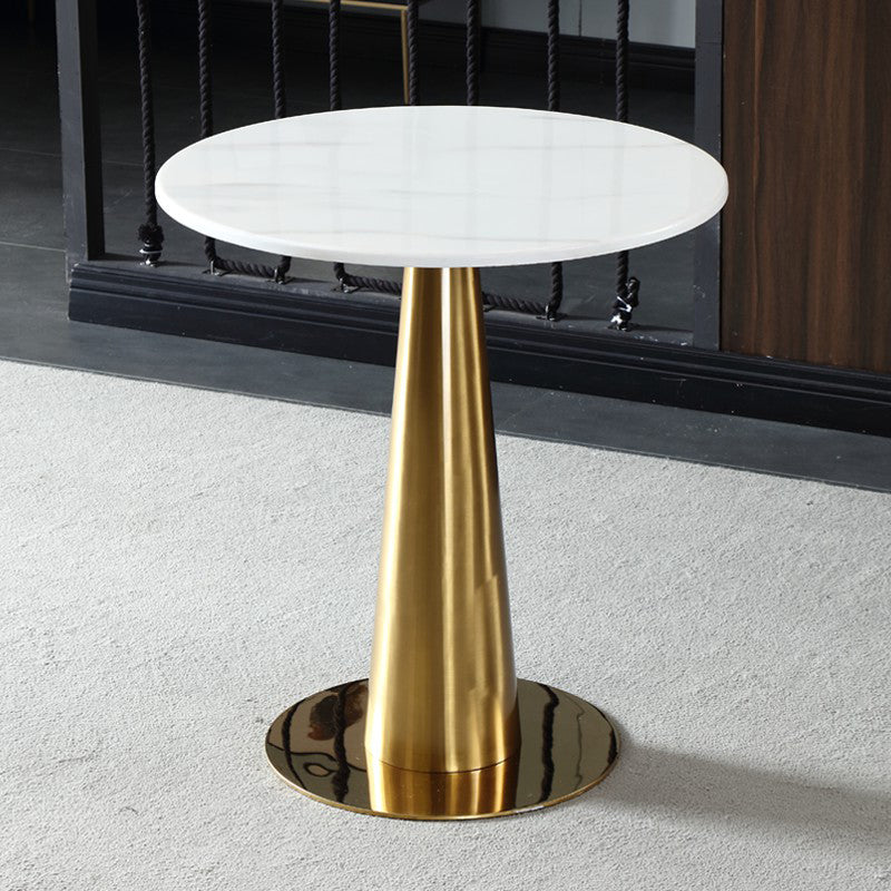 Metal Traditional Luxury Round Table Marble Top Indoor Table with Pedestal White-Gold Without Chairs Clearhalo ' dining_table' 'Dining Tables & Seating' 'Dining Tables' 'furn' 'furn_dining_table' 'Furniture' 'furniture_dining_table' 'Kitchen & Dining Furniture' 'kitchen&dining_furn' 'kitchen' 'kitchen_dining_table' 4092060