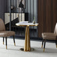 Metal Traditional Luxury Round Table Marble Top Indoor Table with Pedestal Clearhalo ' dining_table' 'Dining Tables & Seating' 'Dining Tables' 'furn' 'furn_dining_table' 'Furniture' 'furniture_dining_table' 'Kitchen & Dining Furniture' 'kitchen&dining_furn' 'kitchen' 'kitchen_dining_table' 4092065