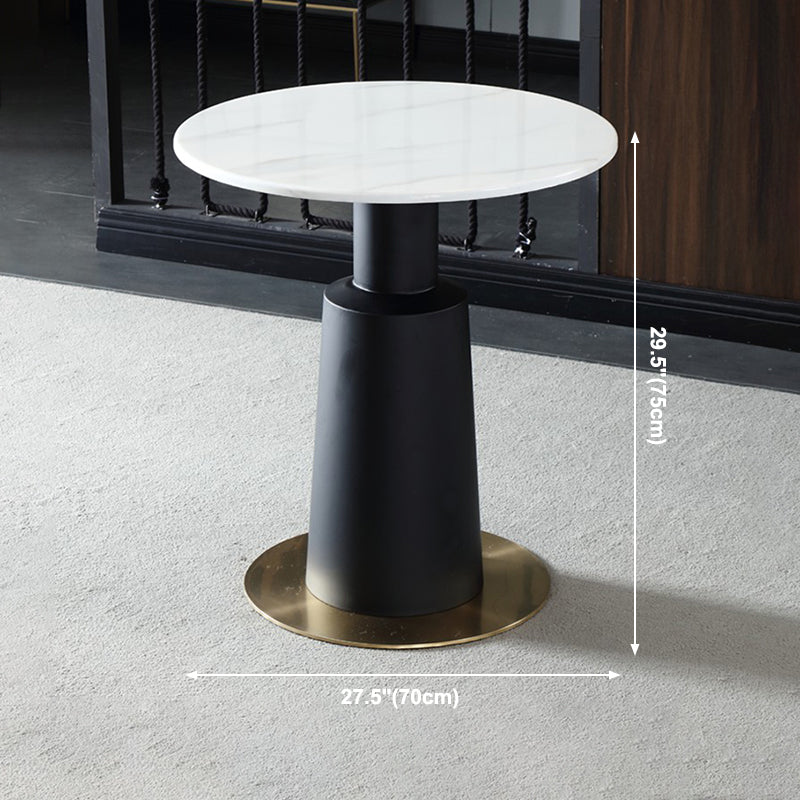 Metal Traditional Luxury Round Table Marble Top Indoor Table with Pedestal Clearhalo ' dining_table' 'Dining Tables & Seating' 'Dining Tables' 'furn' 'furn_dining_table' 'Furniture' 'furniture_dining_table' 'Kitchen & Dining Furniture' 'kitchen&dining_furn' 'kitchen' 'kitchen_dining_table' 4092068