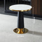 Metal Traditional Luxury Round Table Marble Top Indoor Table with Pedestal Clearhalo ' dining_table' 'Dining Tables & Seating' 'Dining Tables' 'furn' 'furn_dining_table' 'Furniture' 'furniture_dining_table' 'Kitchen & Dining Furniture' 'kitchen&dining_furn' 'kitchen' 'kitchen_dining_table' 4092076
