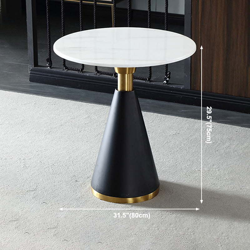 Metal Traditional Luxury Round Table Marble Top Indoor Table with Pedestal Clearhalo ' dining_table' 'Dining Tables & Seating' 'Dining Tables' 'furn' 'furn_dining_table' 'Furniture' 'furniture_dining_table' 'Kitchen & Dining Furniture' 'kitchen&dining_furn' 'kitchen' 'kitchen_dining_table' 4092081