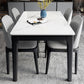 Sintered Stone Two-Color Dining Table Mid-Century 4 Legs Table for Dining Room Clearhalo ' dining_table' 'Dining Tables & Seating' 'Dining Tables' 'furn' 'furn_dining_table' 'Furniture' 'furniture_dining_table' 'Kitchen & Dining Furniture' 'kitchen&dining_furn' 'kitchen' 'kitchen_dining_table' 4092092