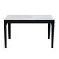 Sintered Stone Two-Color Dining Table Mid-Century 4 Legs Table for Dining Room White Without Chairs Clearhalo ' dining_table' 'Dining Tables & Seating' 'Dining Tables' 'furn' 'furn_dining_table' 'Furniture' 'furniture_dining_table' 'Kitchen & Dining Furniture' 'kitchen&dining_furn' 'kitchen' 'kitchen_dining_table' 4092095