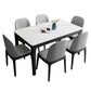 Sintered Stone Two-Color Dining Table Mid-Century 4 Legs Table for Dining Room Clearhalo ' dining_table' 'Dining Tables & Seating' 'Dining Tables' 'furn' 'furn_dining_table' 'Furniture' 'furniture_dining_table' 'Kitchen & Dining Furniture' 'kitchen&dining_furn' 'kitchen' 'kitchen_dining_table' 4092100