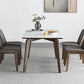 Mid-Century White Standard Dining Table Sintered Stone Rectangle Dining Table for Kitchen Clearhalo ' dining_table' 'Dining Tables & Seating' 'Dining Tables' 'furn' 'furn_dining_table' 'Furniture' 'furniture_dining_table' 'Kitchen & Dining Furniture' 'kitchen&dining_furn' 'kitchen' 'kitchen_dining_table' 4092107