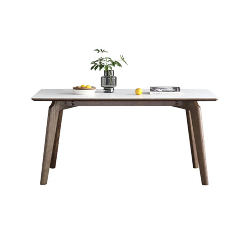 Mid-Century White Standard Dining Table Sintered Stone Rectangle Dining Table for Kitchen Without Chairs Clearhalo ' dining_table' 'Dining Tables & Seating' 'Dining Tables' 'furn' 'furn_dining_table' 'Furniture' 'furniture_dining_table' 'Kitchen & Dining Furniture' 'kitchen&dining_furn' 'kitchen' 'kitchen_dining_table' 4092109