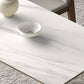 Mid-Century Rectangle Shape Table Sintered Stone Dining Table for Kitchen Clearhalo ' dining_table' 'Dining Tables & Seating' 'Dining Tables' 'furn' 'furn_dining_table' 'Furniture' 'furniture_dining_table' 'Kitchen & Dining Furniture' 'kitchen&dining_furn' 'kitchen' 'kitchen_dining_table' 4092122
